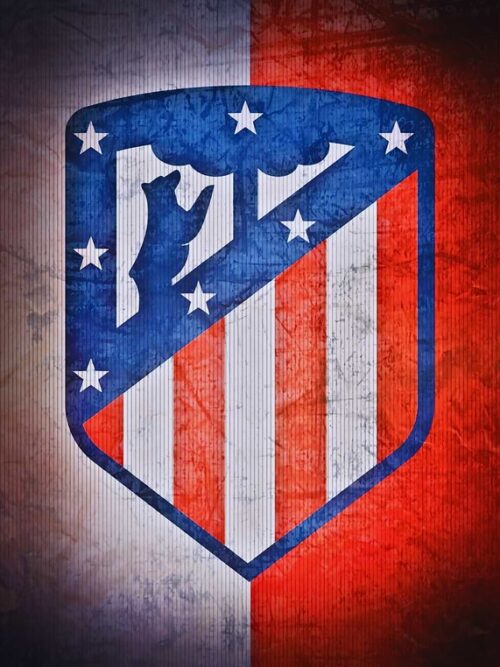 Atletico Madrid Crest Football Poster