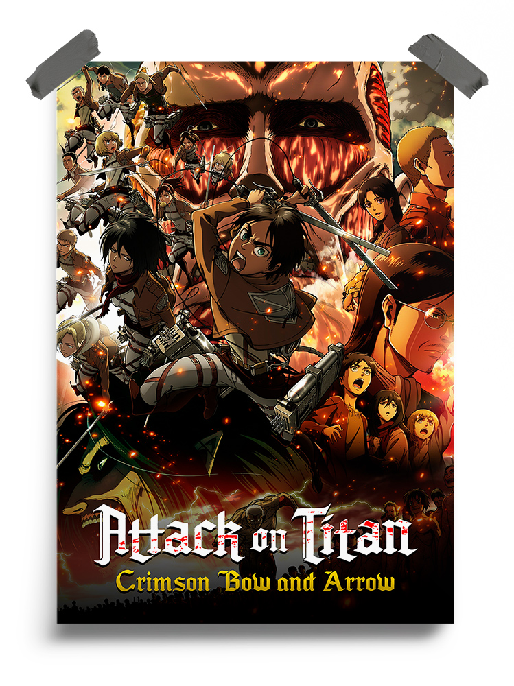 Crimson Bow and Arrow (2014) - Attack on Titans anime Poster