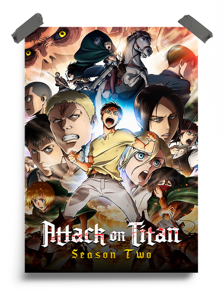 Attack on Titan (2013) Season 2 anime Poster