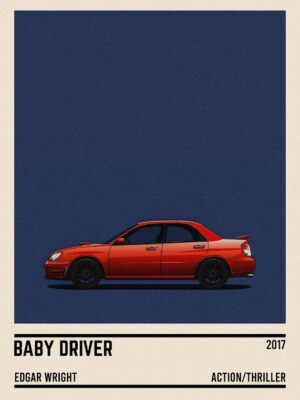 Baby Driver Movie Car Poster