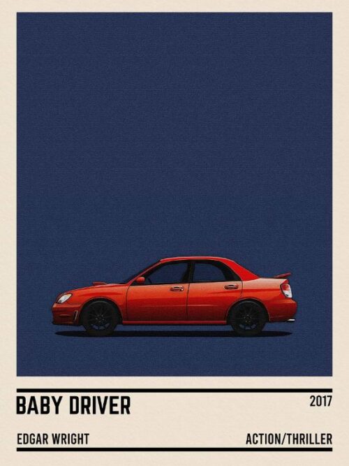 Baby Driver Movie Car Poster
