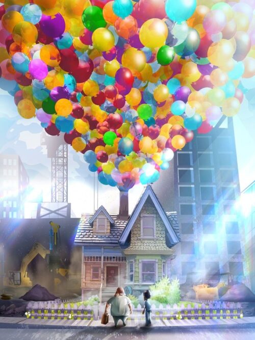 Balloon House Up Poster