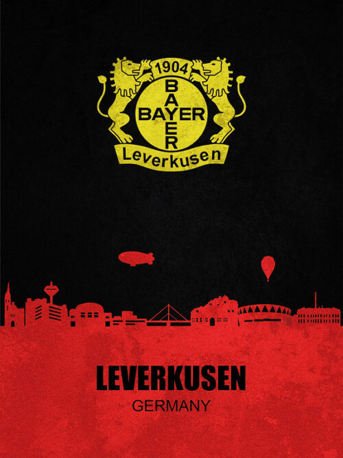 Bayer Leverkusen City Poster