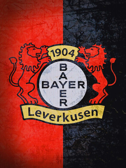 Bayer Leverkusen Logo Football Poster