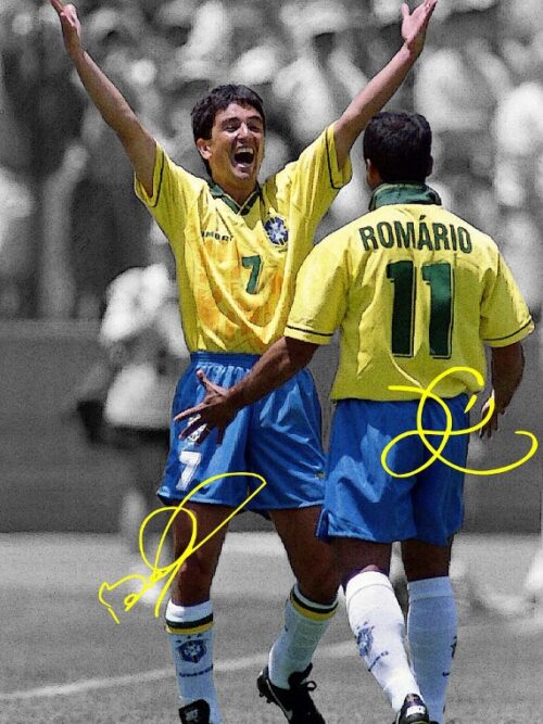 Bebeto And Romario Soccer Poster