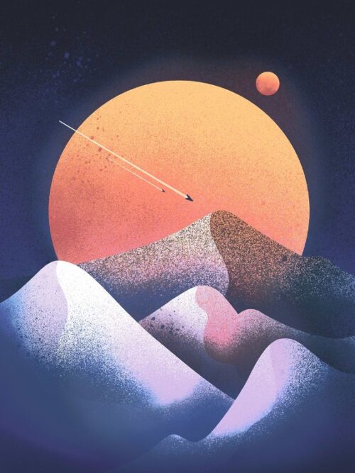 Blue Planet Dunes Poster