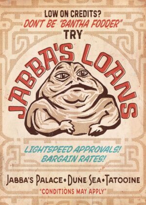 Bont Be Bantha Fodder Starwars Poster