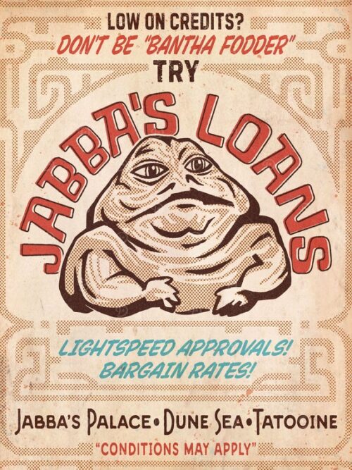Bont Be Bantha Fodder Starwars Poster