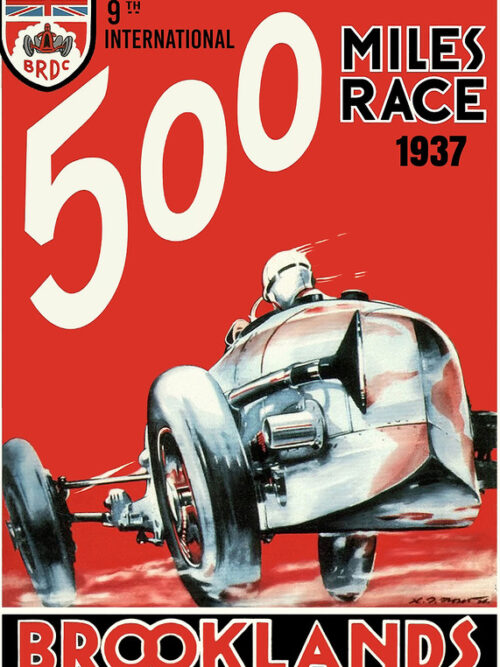 Brooklands 500 Miles Race Poster