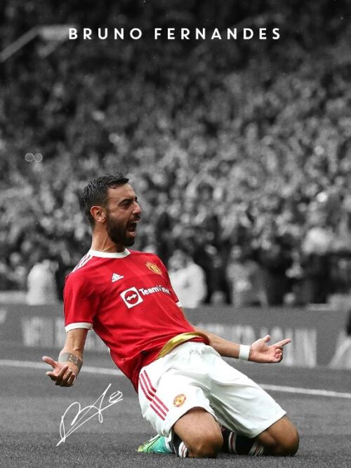 Bruno Fernandes Soccer Poster