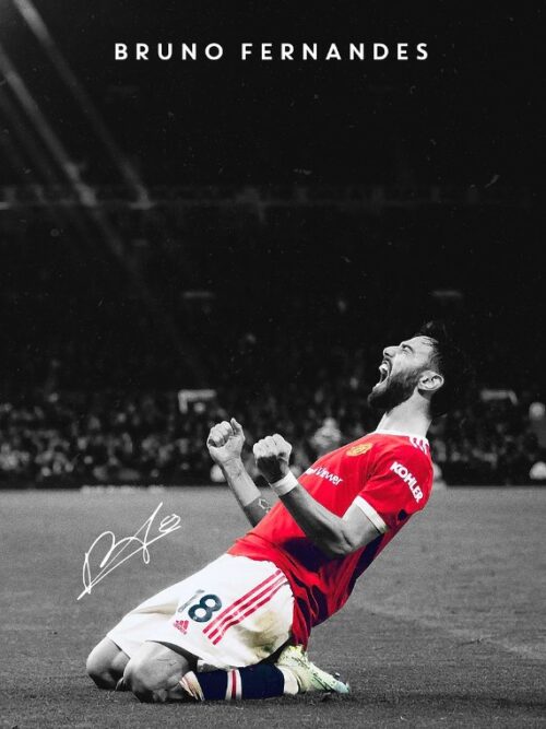 Bruno Fernandes Soccer Poster