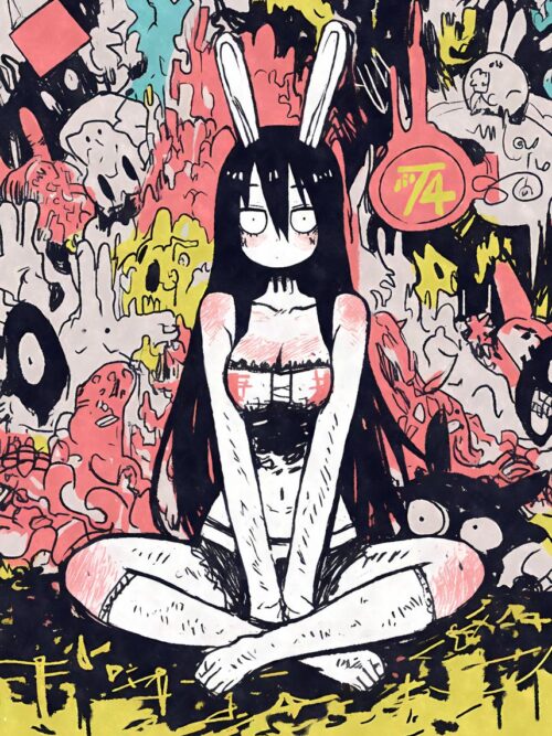 Bunnygirl Doodle Madness Poster