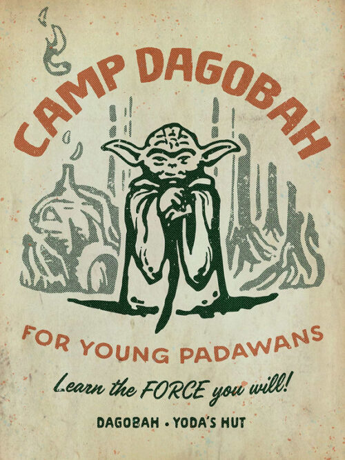 Camp Dagobah Starwars Poster