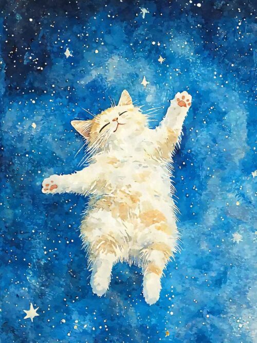 Cat Kitten In Space Poster