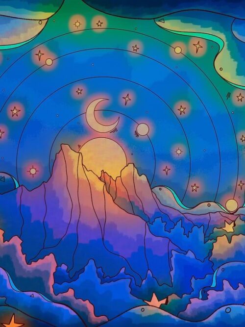 Celestial Mountain Poster