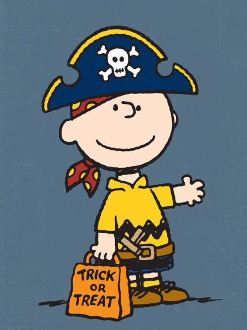Charlie Pirate Halloween Peanuts Poster