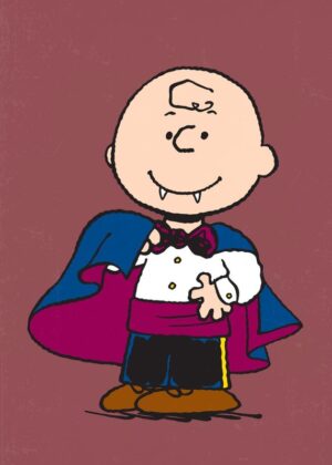 Charlie Vampire Halloween Peanuts Poster
