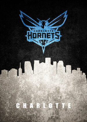 Charlotte City Skyline Poster