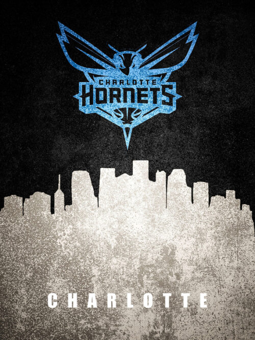Charlotte City Skyline Poster