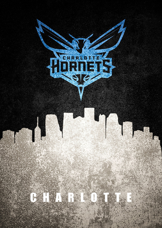 Charlotte City Skyline Poster