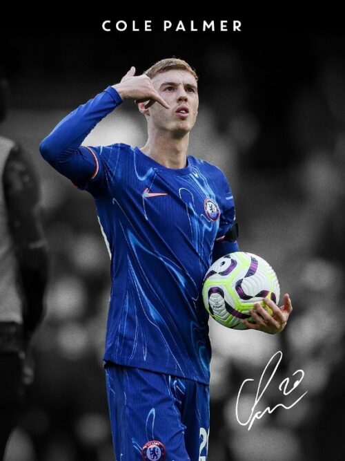 Cole Palmer Soccer Poster