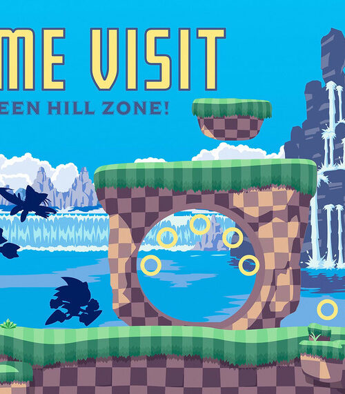 Come Visit Green Hill Zone Poster