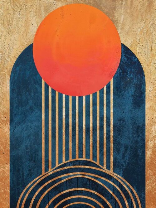 Coral Sunrise Poster