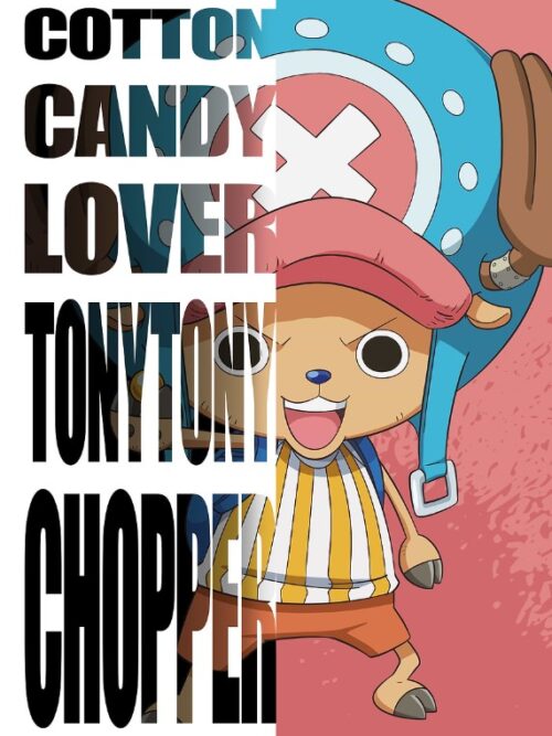 Cotton Candy Lover Tony Tony Chopper One Piece Poster