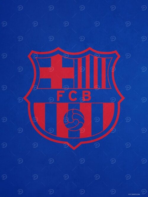 Crest Red Blue Football Poster
