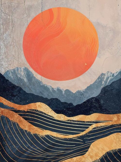 Crimson Sphere Poster