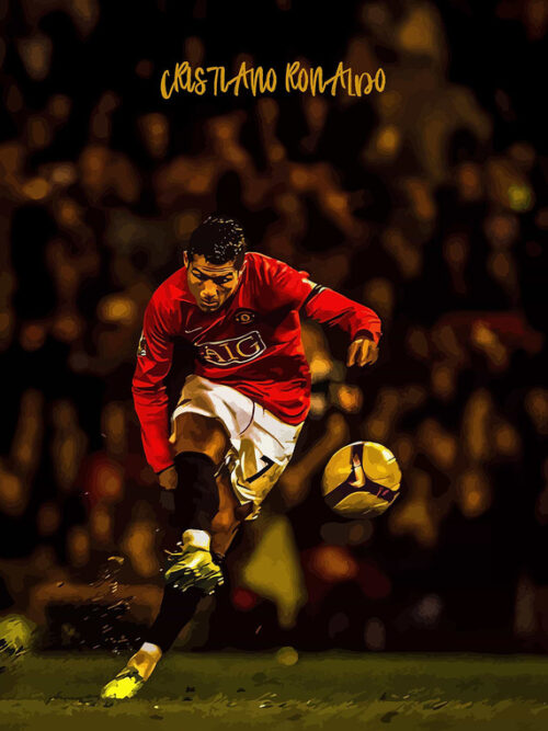 Cristiano Football Poster