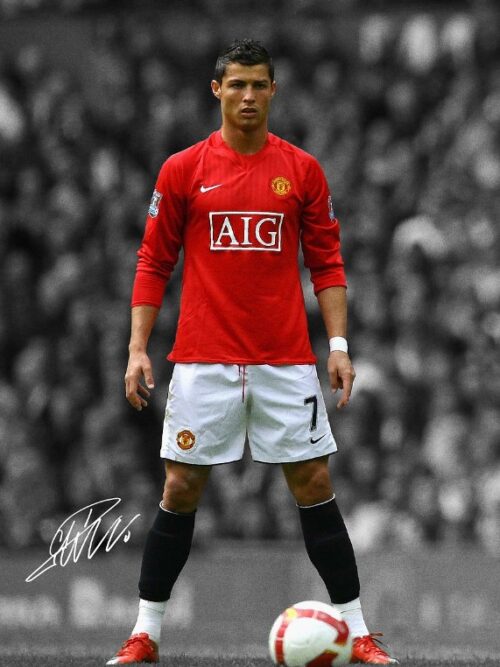 Cristiano Ronaldo Manchester United Soccer Poster