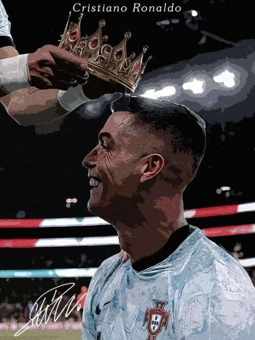 Cristiano Ronaldo Football Poster