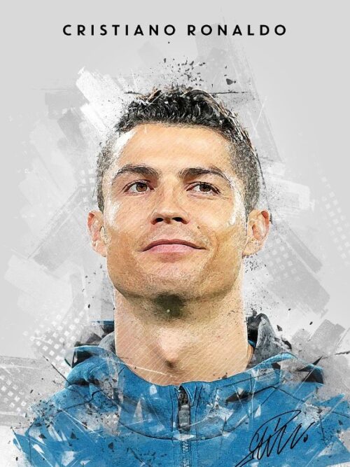 Cristiano Ronaldo Football Poster