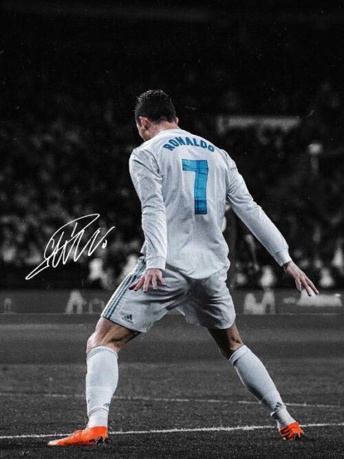 Cristiano Ronaldo Football Poster