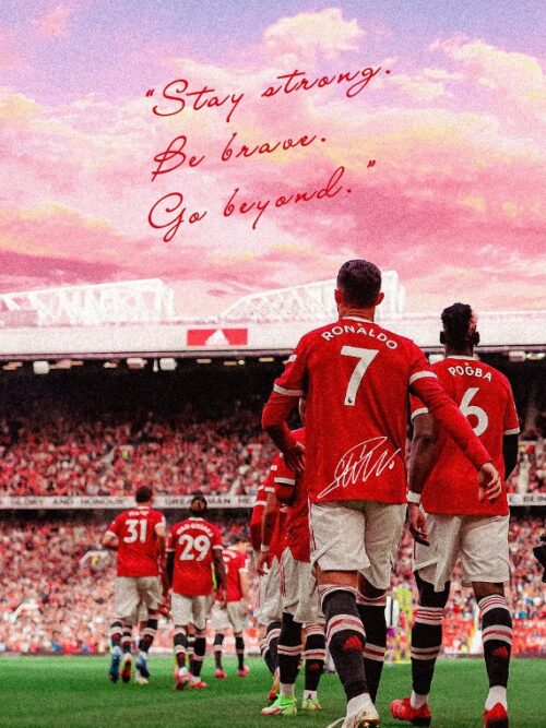 Cristiano Ronaldo Football Poster