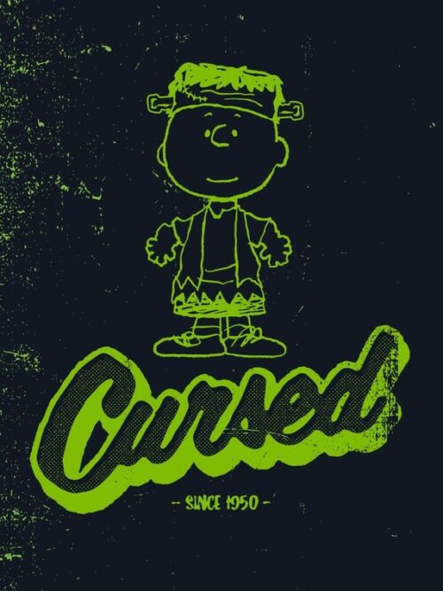 Cursed Since 1950 Green Peanuts Poster