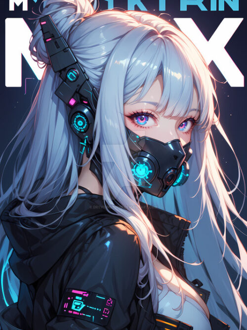Cyberpunk Girl Poster
