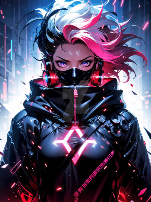 Cyberpunk Girl Poster