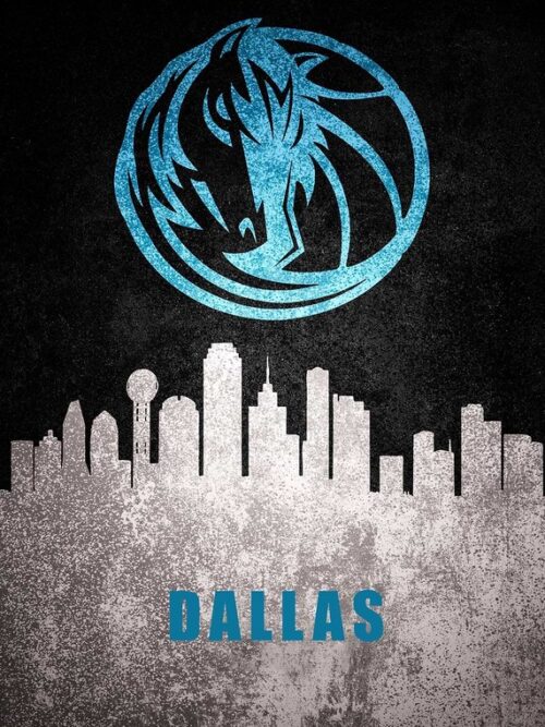 Dallas City Skyline Poster