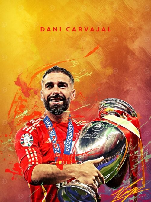 Dani Carvajal Football Poster