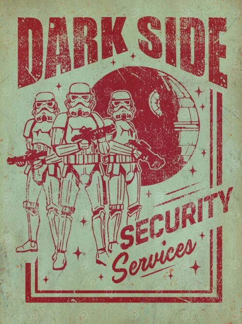 Dark Side Security Services Starwars Poster