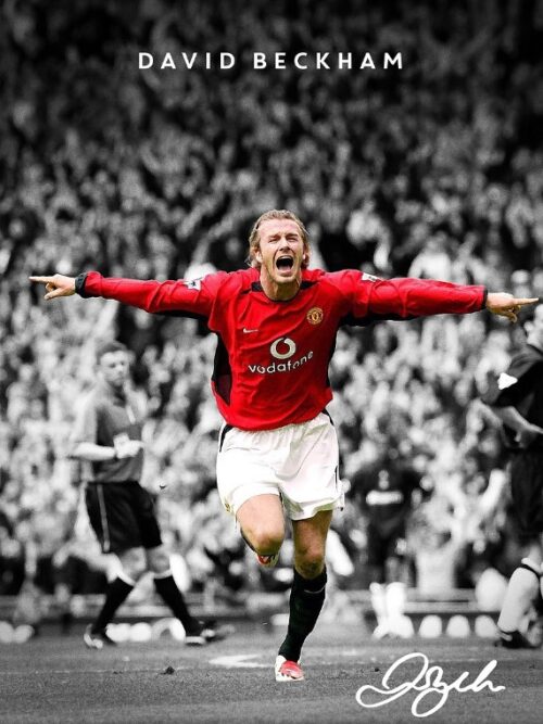 David Beckham Football Poster