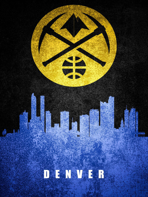 Denver City Skyline Poster