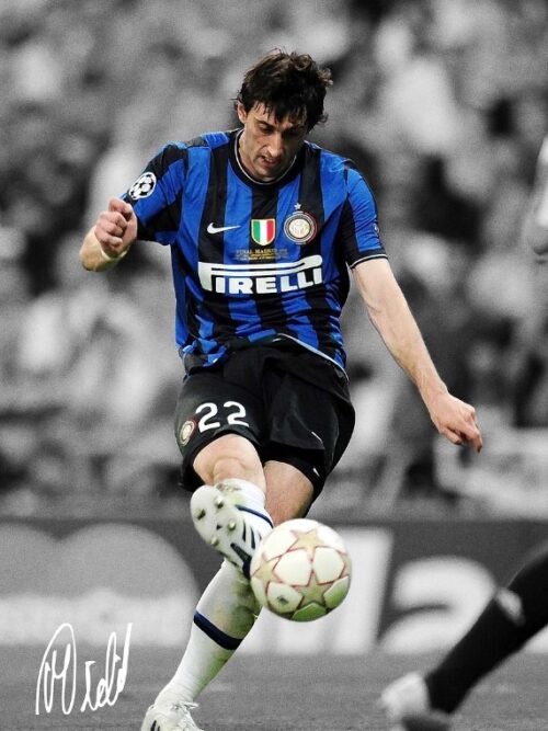 Diego Milito Football Poster