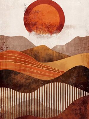 Earthy Rings Poster