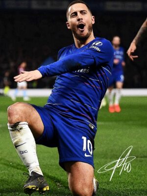 Eden Hazard Football Poster