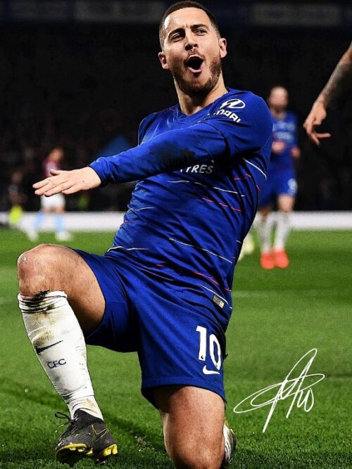 Eden Hazard Football Poster