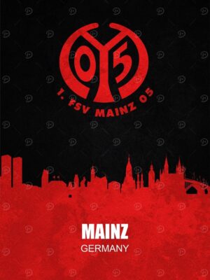 FSV Mainz 05 Skyline Poster