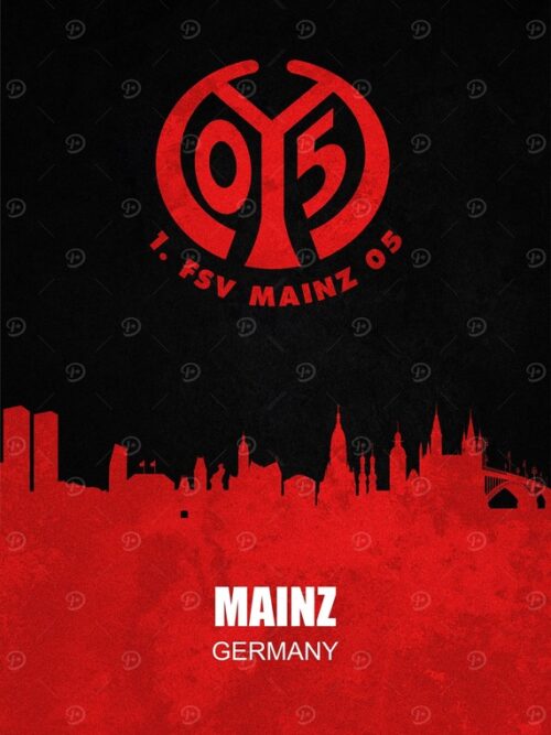 FSV Mainz 05 Skyline Poster